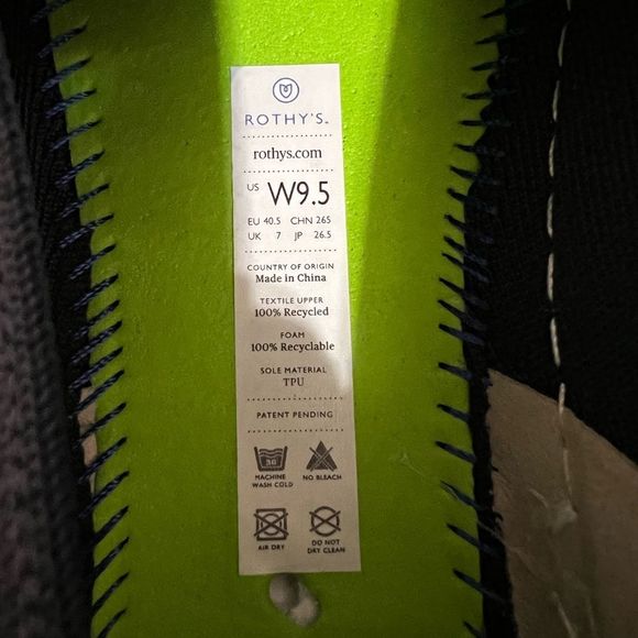 Rothy’s The Original Slip On Sneaker in Navy - Picture 9 of 9